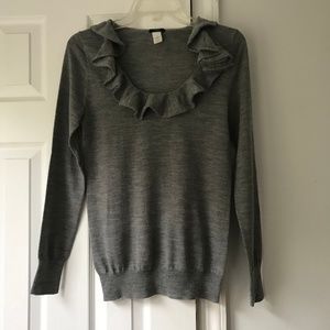 J. Crew Sweater with Ruffle Collar